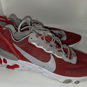 Nike Red and Gray Sneakers